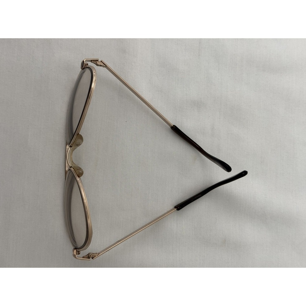 Vtg eyeglasses frames Universal 1/30 10k rgp 5 3/4 Gold Aviator - Picture 9 of 13